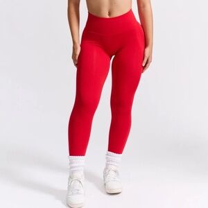 BuffBunny Red Miracle Seamless Leggings (Scrunch)